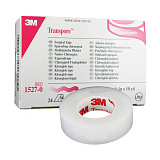 3М Transpore Пластыри гипоаллергенные фиксирующие 1.25 см х 9.1 м, 24 штуки