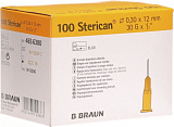 BBraun Sterican Игла инъекционная Стерикан 30G (0,30 х 12 мм), 100 штук