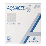 Convatec Aquacel Ag Повязка Аквасель с серебром, 10x10 см