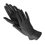 BENOVY Nitrile MultiColor Перчатки нитриловые, текстурированные на пальцах, черные, XL, 1 пара