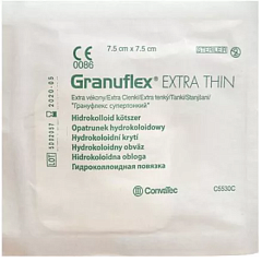 Convatec Granuflex Xthin Повязка гидрогелевая Грануфлекс супертонкий 7.5 х 7.5 см