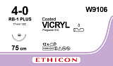 Ethicon Vicryl Хирургическая нить рассасывающ атравматической колющей иглой Викрил 4-0